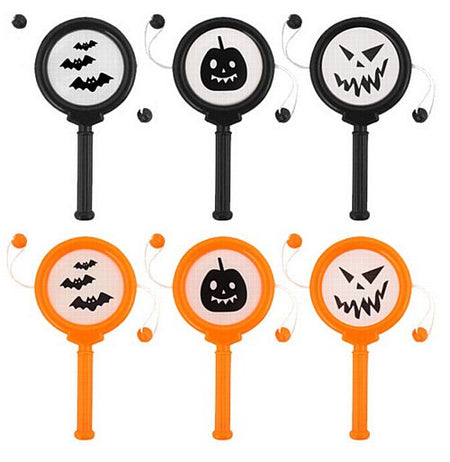 Mini Halloween Spin Drum 10cm - Assorted Designs - Each