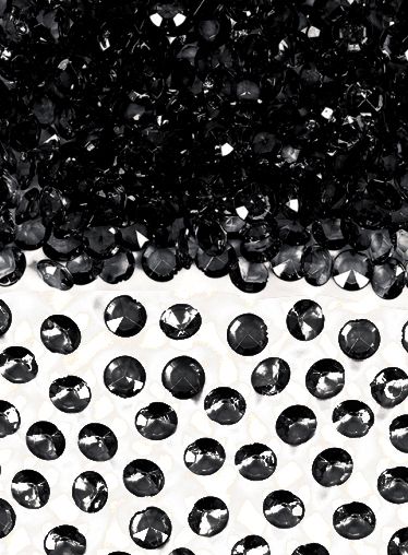 Black Table Crystals 6mm - 28g Pack