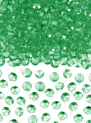 Emerald Green Table Crystals 6mm - 28g Pack