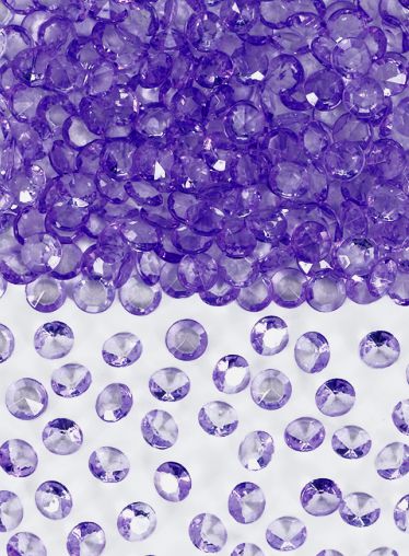 Purple Table Crystals 6mm - 28g Pack