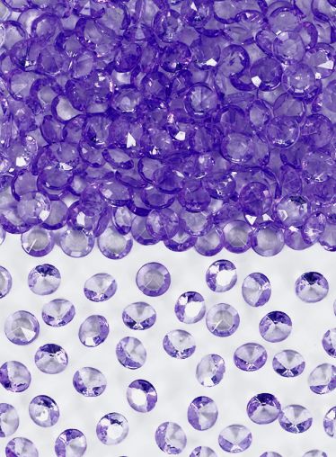 Purple Table Crystals 6mm - 28g Pack