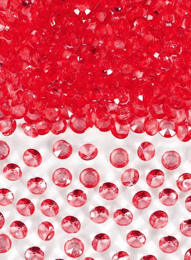 Red Table Crystals 6mm - 28g Pack