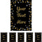 Personalised Gold And Black Birthday Sparkle Bunting - 3m