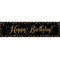 Birthday Sparkle Gold Happy Birthday Banner - 1.2m