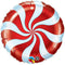 Candy Swirl Red Foil Balloon 18