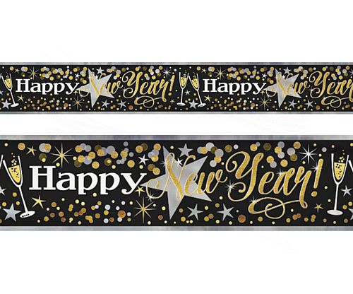 Happy New Year Foil Banner - 12ft