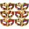 Assorted Multi Colour Harlequin Eyemask - Each