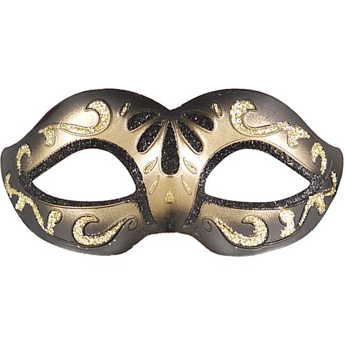 Black and Gold Glitter Eyemask