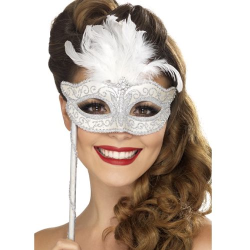 Baroque Fantasy Silver Eye Mask