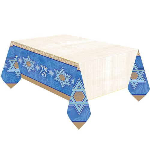 Hanukkah Plastic Tablecloth - 2.59m