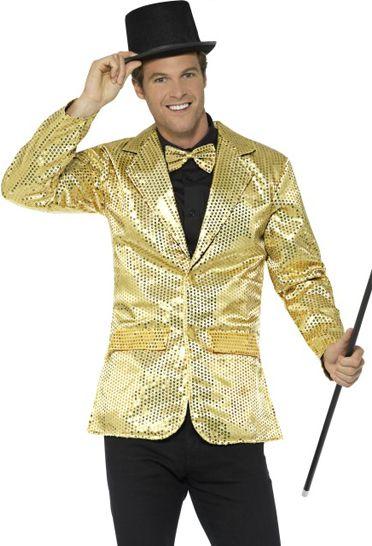Men's Gold Sequin Jacket