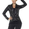 Ladies Black Sequin Tailcoat Jacket