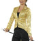 Ladies Gold Sequin Tailcoat Jacket