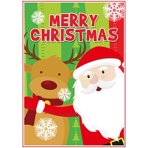 Santa Claus Merry Christmas Poster - A3
