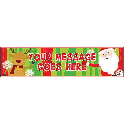 Santa Claus Personalised Banner - 1.2m