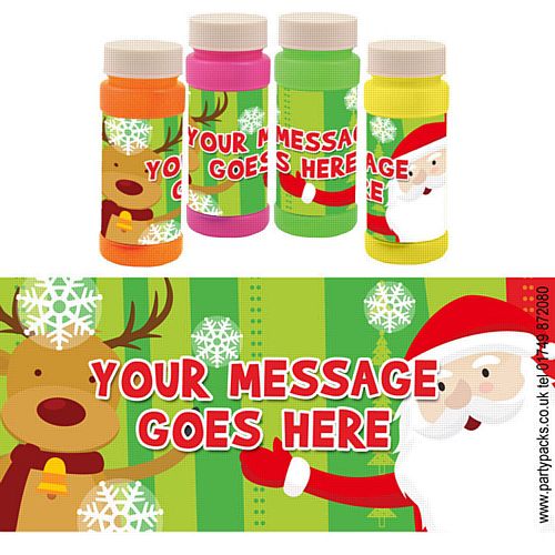 Personalised Bubbles - Santa Claus - Pack of 8