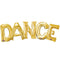 DANCE Gold Foil Letter Balloon Pack - 40cm