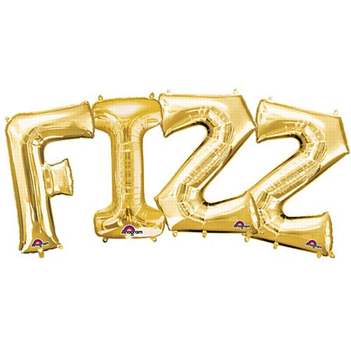 FIZZ Gold Foil Letter Balloon Pack - 40cm