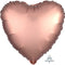 Rose Gold Satin Finish Heart Foil Balloon - 18