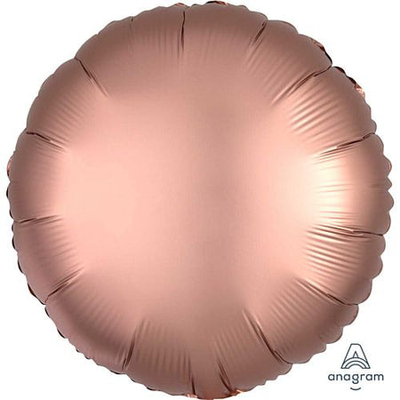 Rose Gold Satin Finish Round Foil Balloon - 18