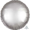 Silver Satin Finish Round Foil Balloon - 18