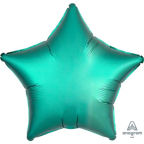 Jade Satin Finish Star Foil Balloon - 18"