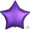 Purple Satin Finish Star Foil Balloon - 18