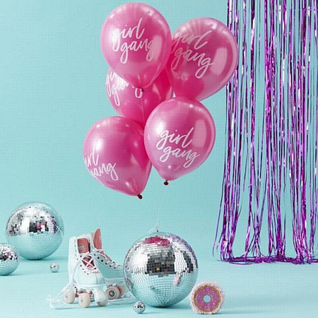 Pink Girl Gang Balloons - Good Vibes - Pack of 10