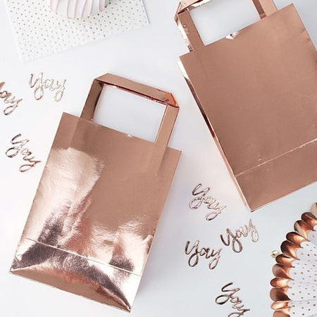 Rose Gold Party Bags - Pack of 5