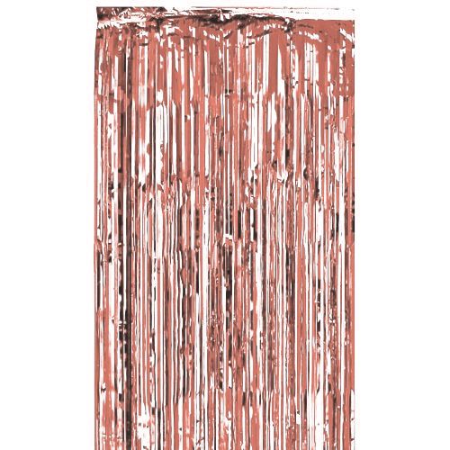 Rose Gold Shimmer Curtain - Flame Retardant - 2.4m