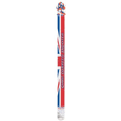 British Union Jack Paper Confetti Cannon - 80cm - Each