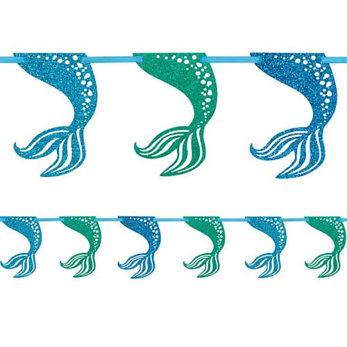 Mermaid Tail Glitter Garland - 2.7m