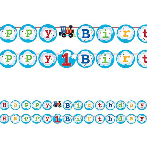 Toy Train Bunting with Interchangable Centre- 2.1m