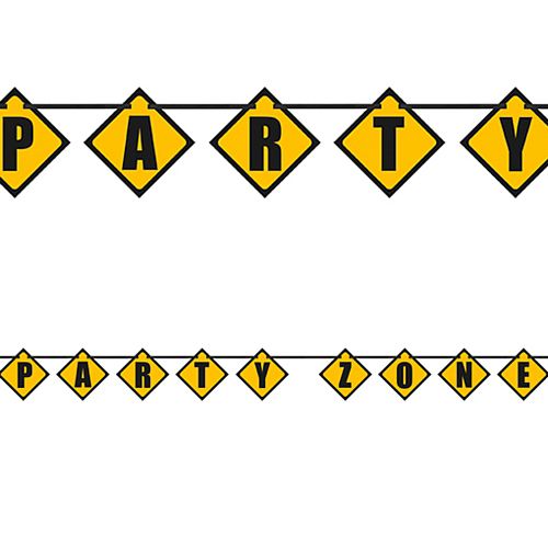 Trucks and Diggers Party Zone Bunting