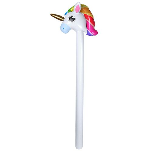 Inflatable Unicorn Hobby Horse - 1.10m