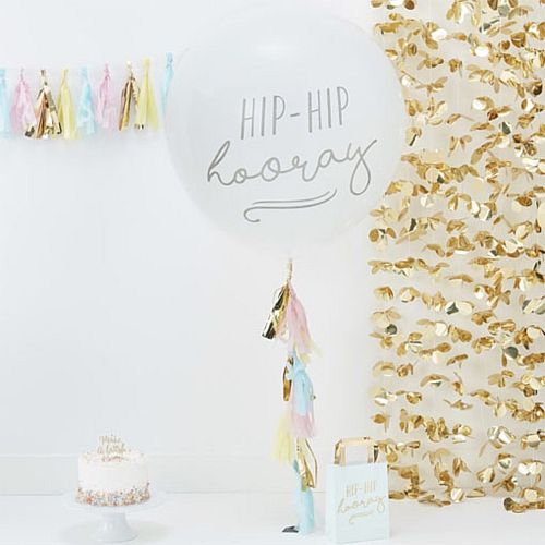 Hip Hip Hooray Balloon Kit with Tassels - 91cm