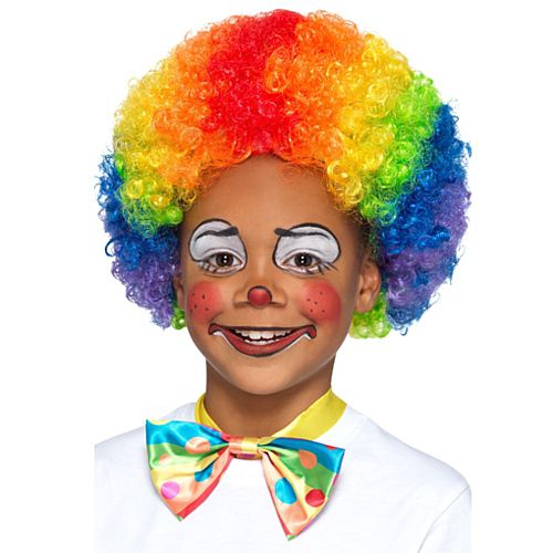 Children's Multi Colour Clown Wig