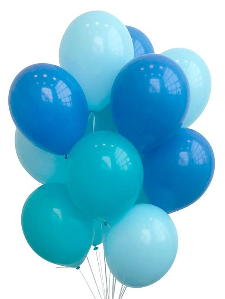 Blue Balloon Mix - Pack Of 30