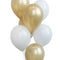 Gold And White Balloon Mix - Pack of 26