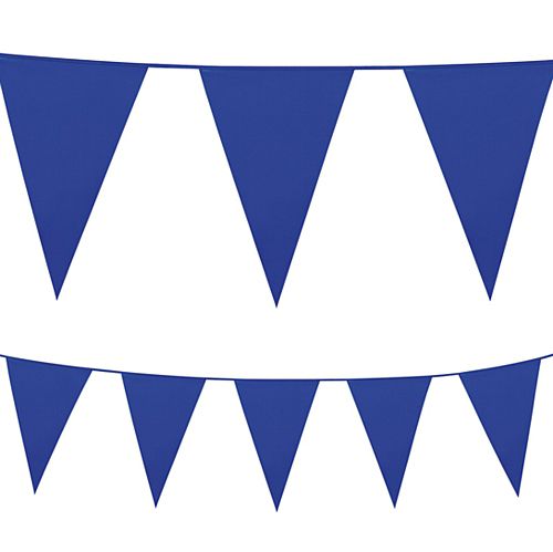 Blue Plastic All-Weather Bunting - 10m