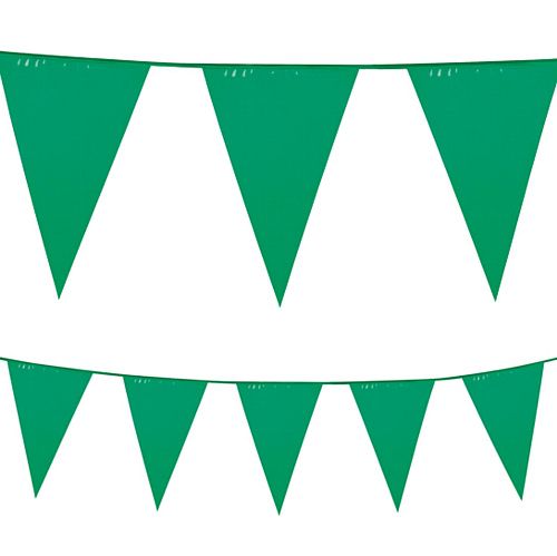 Green Plastic All-Weather Bunting - 10m