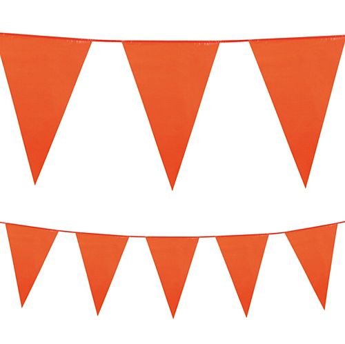 Orange Plastic All-Weather Bunting - 10m