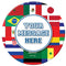 Personalised Badge 58mm - International Multi Country