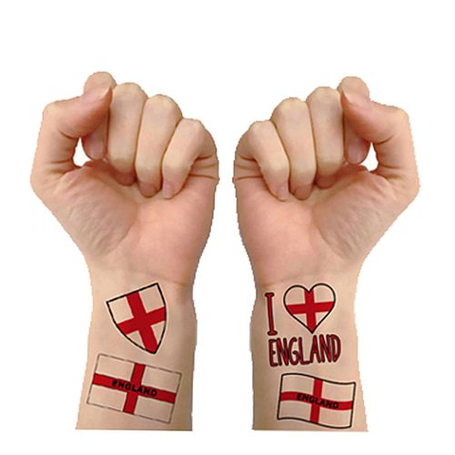 England Tattoos - Pack of 16