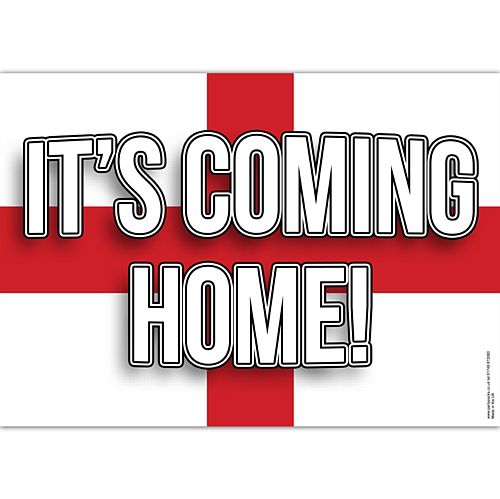 It's Coming Home Football Poster - A3