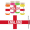 England Flag Bubbles - Pack of 6