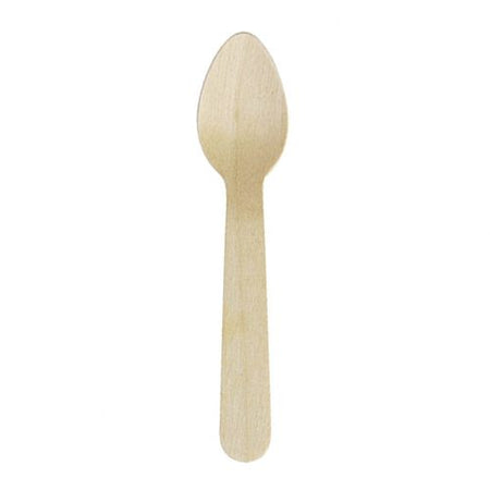 Wooden Teaspoons - 11cm - Pack of 100