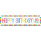 Rainbow Celebration Happy Birthday 60 Today Banner - 1.2m