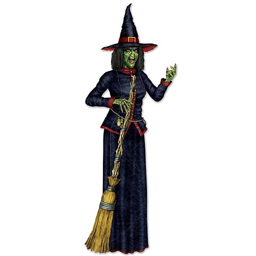 Witch Jointed Cutout Wall Decoration - 1.9m
