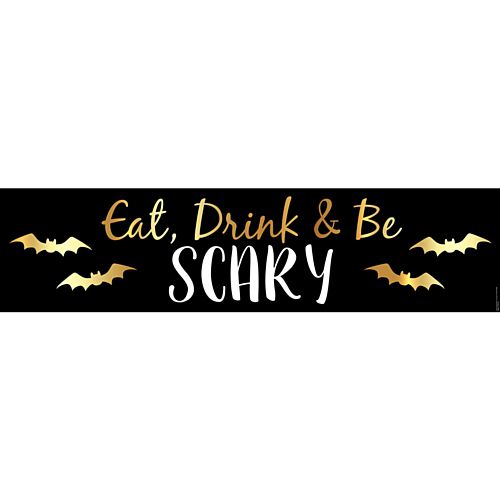 Eat, Drink and Be Scary Halloween Banner - 1.2m